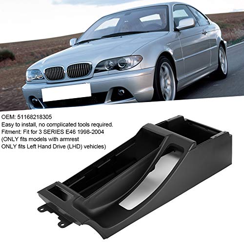 Center Console Trim Base, with Arm Rest Opening 51168218305 Fit for E46 1998-2004 Left Hand Drive Replace Worn Trim Restore Interior Style by Keenso - Used condition - Image 2