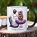 Chabemma Personalized Dad Mug, Dad Gifts, Dad Birthday Gift, Custom Coffee Mug for Dad, Fathers Day Mug From Daughter Son Kids, Dad Gift Mug, Dad Coffee Mug (Father and Daughter C), 11 Oz