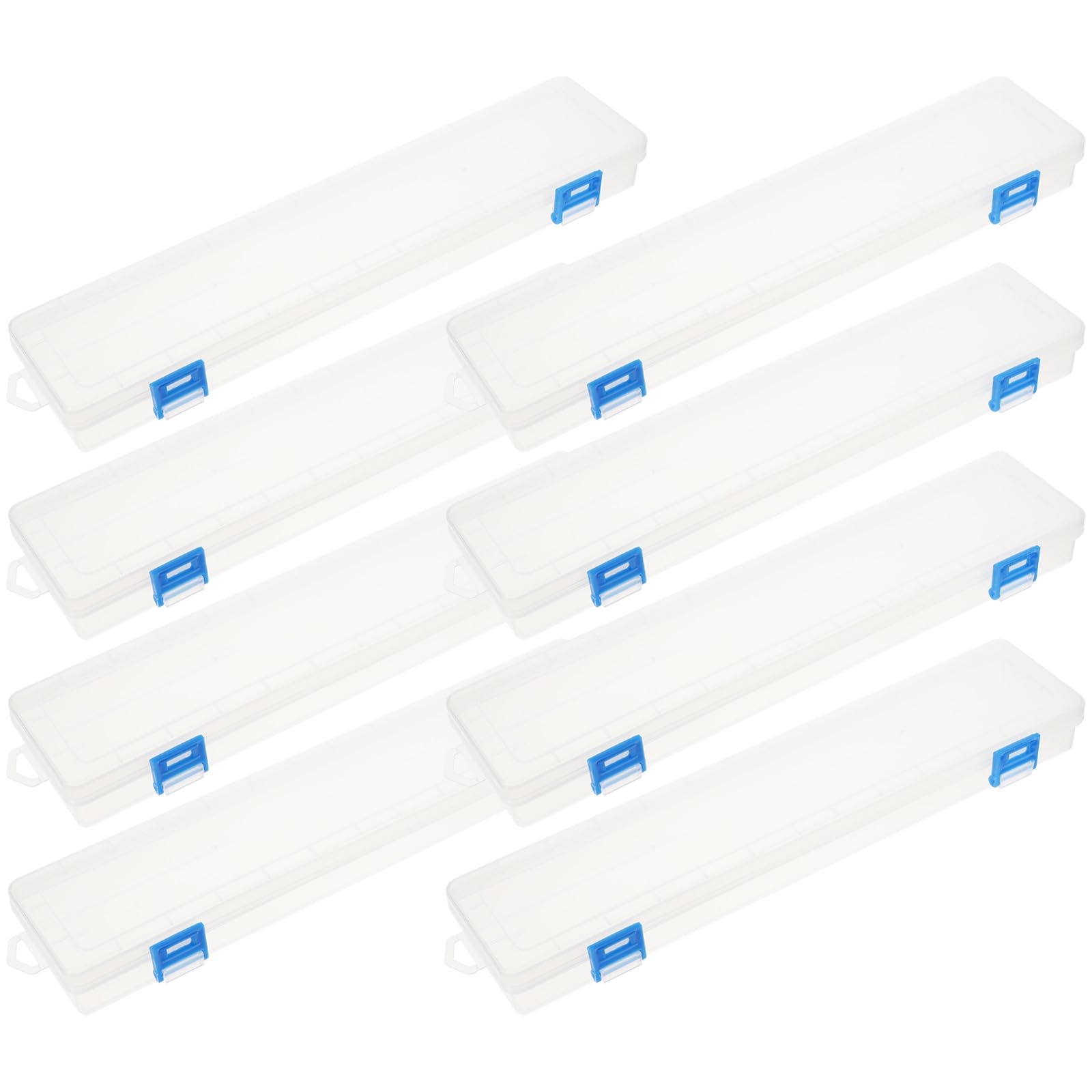 Estuche Transparente para 8 Pinceles y Lápices de Acuarela de Plástico, Portátil y Organizado para Artistas y Estudiantes