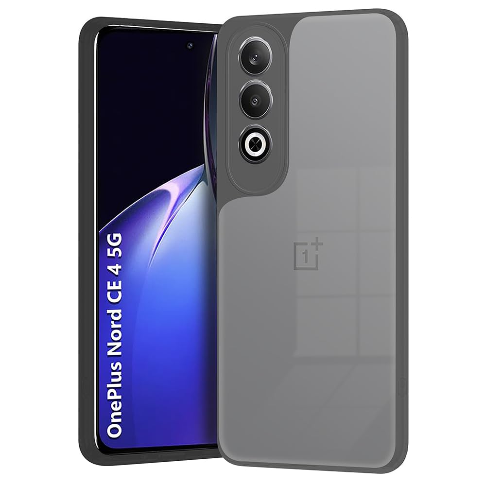 Amazon Brand- Solimo Basic Case for OnePlus Nord CE4 5G (Silicone_Clear/Black) (B0D7PQFFG7) Amazon Price History, Amazon Price Tracker