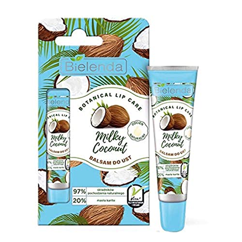 Bielenda Lippenbalsam Milky Coconut 10g - Vegan, ohne Palmöl, Feuchtigkeitsspendend