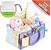 Diaper Caddy Portable Changing Pad Kit | Nursery Storage Organizer Bin with Waterproof Mat for Girls, Boys, Newborns, Infants & Toddlers | Perfect Baby Shower Gift, Car Travel + EBOOK