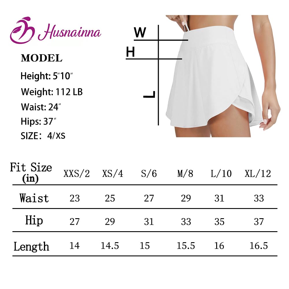 Falda de tenis de malla de cintura alta para mujer, con bolsillos, falda corta, pickleball, atletismo, golf, fluida, Blanco (White-snow), XX-Small