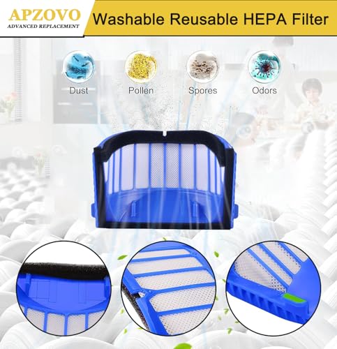 Miniatura 4 de Apzovo Recambio Repuesto Para Irobot Roomba 600 604 605 606 610 612 614 615 616 620 621 626 627 630 631 632 639 640 650 651 660 669 670 671 672 675 676 680 681 685 687 689 690 691 692 694 696 697 698