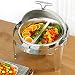 Chafing Dishes i podgrzewacz potraw, 6 l, elektryczny podgrzewacz do potraw, serwer bufetowy, na imprezy, stal nierdzewna, do kawiarni, do restauracji, przyborów kuchennych