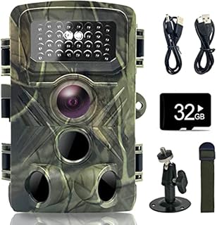 CRABGO Wildlife Camera 36MP 1080P Trail Camera with High Sensitivity Infrared Night Vision Motion Activated, IP66 Waterproof for Garden Outdoor Nature Animal Scouting