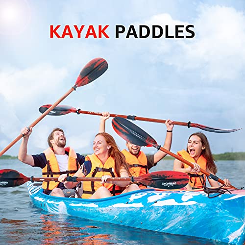 OVERMONT Pagaia doppia in alluminio con pagaia