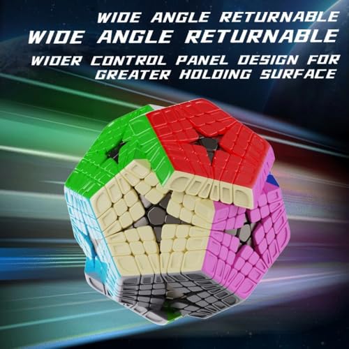 Image of YuXin HuangLong Elite Kilominx 6x6 Speed Cube | Professional 6-Layer Dodecahedron Shape Mod | Sculpted Exterior for Grip, High-Order Stickerless Logic Puzzle