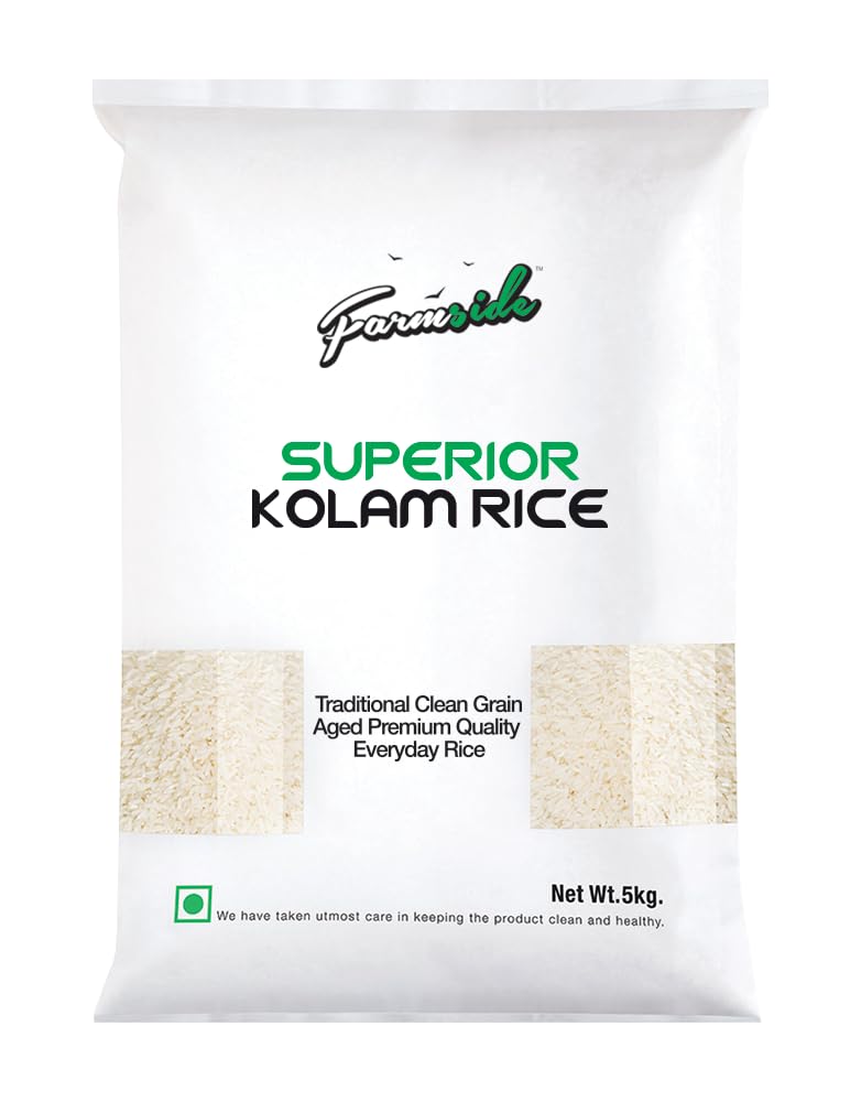 Farmside Superior Kolam Rice I Traditional Clean Grain Aged Rice I 5KG (B088P2HN9K) Amazon Price History, Amazon Price Tracker