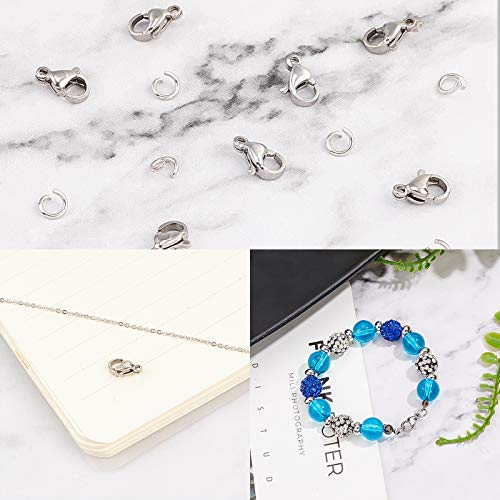 PH PandaHall 300pcs 5mm anelli aperti in acciaio