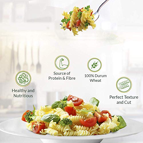 Image of Del Monte Spirali Pasta (Imported) 1 Kg | 100% Durum Wheat | High in dietary fibre, No Maida, Source of protein,Cholesterol Free