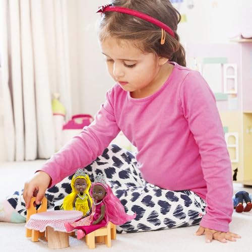 Set de 6 Muñecas Mini Princesas para Niñas miniatura 7