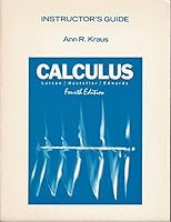 Instructor's guide for calculus, fourth edition, Larson/ Hostetler/Edwards 0669217379 Book Cover