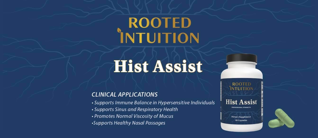 Hist Assist | Seasonal Sinus & Immune Balance Formula | Quercetin Bromelain NAC Nettle | Non-GMO Gluten Free | 120 Capsules