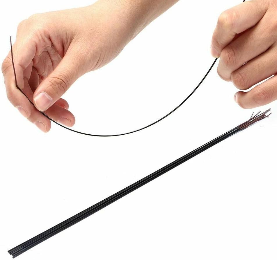 Miniatura 4 de Paquete de 5 puntas de caña de pescar de 17.7 in de repuesto para caña de pescar, caña de carbono hueca