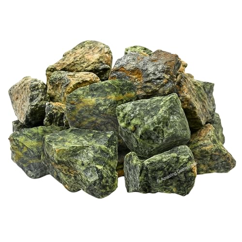 Image of Amazing Gemstone Flower Stone Raw Crystals and Healing Stones, Natural Rocks for Tumbling - DIY Raw Stones and Crystals, 2 Pieces