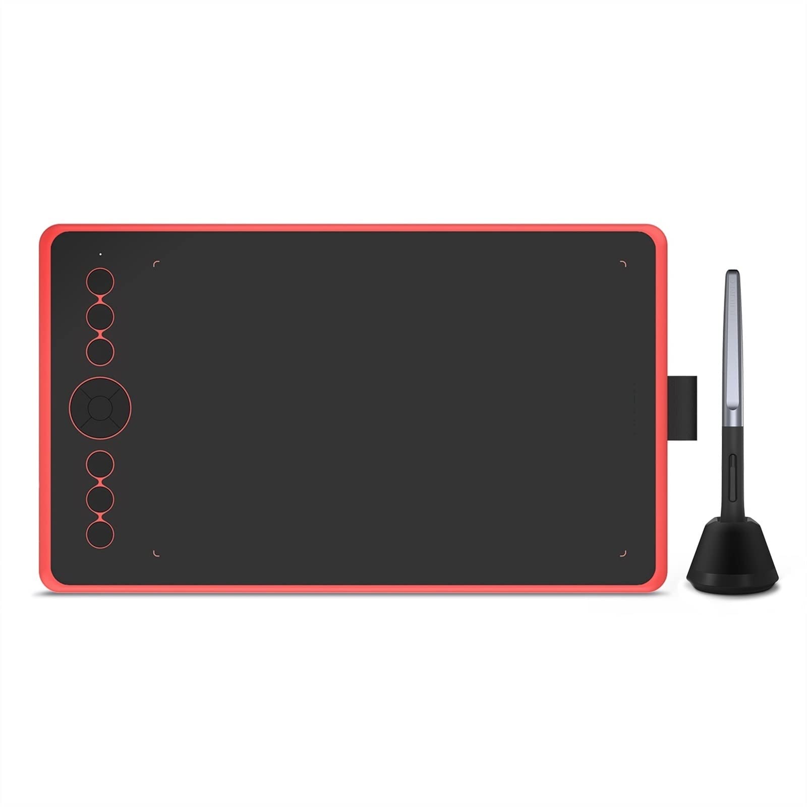 Tavolette grafiche Tavoletta Grafica LCD 2 in 1 Tavoletta for Tavolo da Disegno Digitale LCD con inclinazione della Penna Stilo Senza Batteria (Color : Rot)