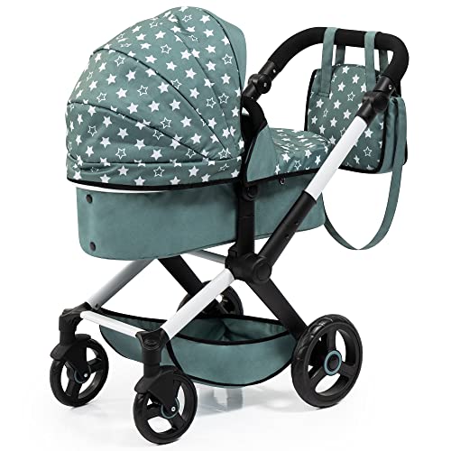 Bayer 17058AA Design Dolls: Pram Xeo: Stars Green & White thumb #1