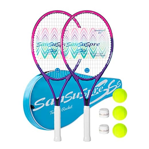 27” Tennis Racket for Adult 3 Pack Men Women Tennis Racquet Set for Beginner and Professional with Bag Tennis Ball Overgrips Vibration Damper
