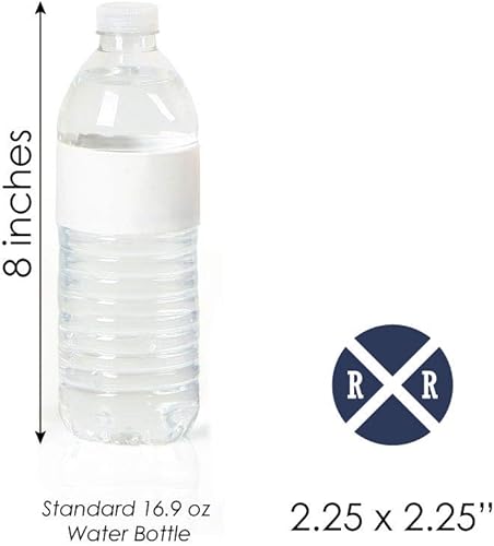Miniatura 8 de Big Dot of Happiness Cruce de fiesta de ferrocarril  Decoración para cupcakes de postre  Tren de vapor para fiesta de cumpleaños o baby shower,