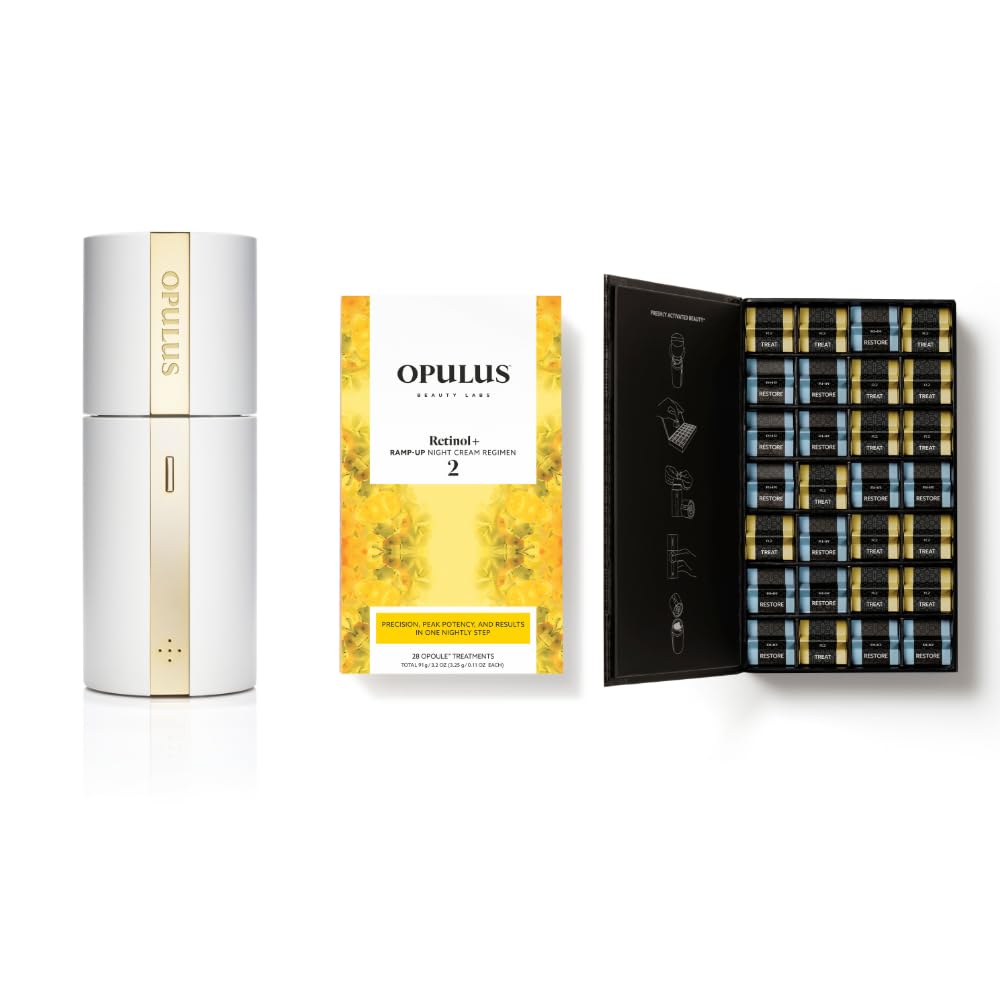 OPULUS Beauty Labs Hydrate & Soothe Beauty Collection Gift Bundle/Starter Kit, Activator with 0.05% Retinol Cream, Ramp-Up Regimen 2 & RHR Overnight Mask, Skin Care Routine, For All Skin Type