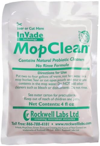 Rockwell Invade Mop Clean Microbial Solution - 1 Box (32-4 fl. oz. Packets) image 2