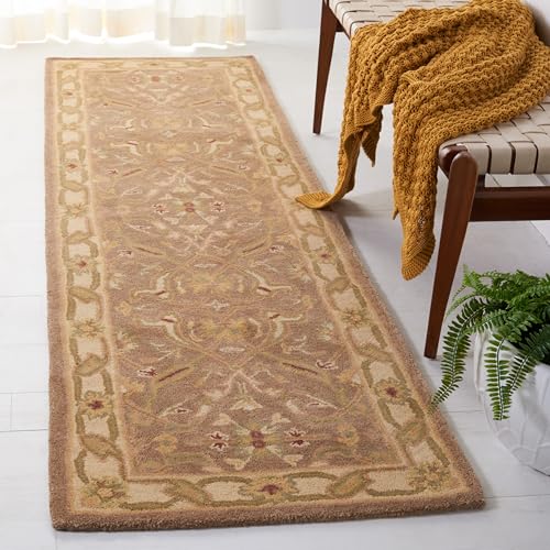SAFAVIEH Antiquity Collection 2'3" x 10' Brown / Gold AT311A