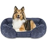 🐕‍🐕‍【Ergonomisches Design】 Hundebett grosse hunde mit eierförmigem Schaumstoff, der den Druck reduziert und sich der Körperform des Hundes anpasst. Dieses Hundebett hat einen positiven Einfluss auf die Gelenke und Muskeln Ihres Hundes. Perfekt für den täglichen Gebrauch und bietet ultimativen Komfort