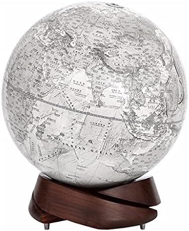 LYUN World Globe World Globe Geographic Globes with Black Walnut Base 10in Diameter Earth Globe Desk Classroom Ornamental Globe for Grownup (Pink) Globe Decor (Coloration : World Globe E)
