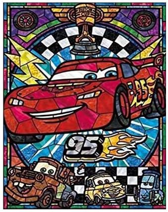 5D Diamond Painting Full Drill, Cup Cartoon DIY Diamond Painting by Number Kits, Rhinestone Crystal Drawing Gift for Adults, 16''x12''