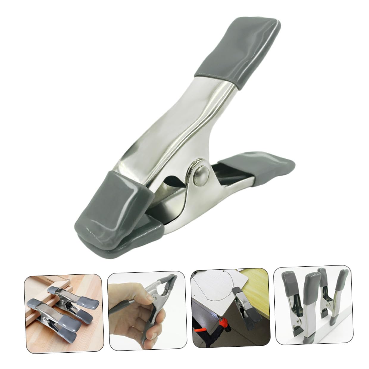 VANZACK Morsetti in Ferro da 4 Pollici Clip per Sfondo Stabile e Salvaspazio Set 6 Pezzi per Fotografia per Carpentieri e Studio Fotografico