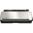 FoodSaver Vacuum Sealer Machine with 4 Settings Including Pulse and Marinate with Sealer Bags and Roll, Handheld Vaccum Sealer for Airtight Food Storage and Sous Vide, Black