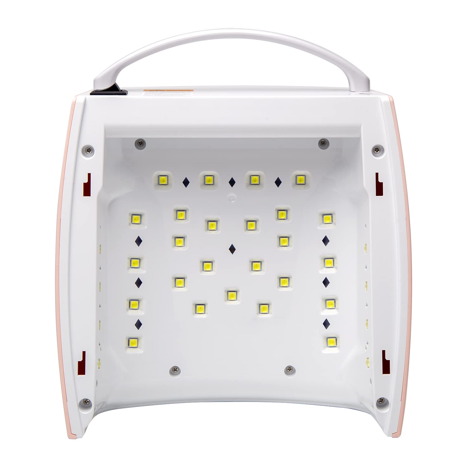 48 W lámpara de uñas recargable UV, luces de gel profesionales inalámbricas de uñas de uñas de manicura para el hogar y el salón (rosa)