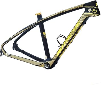 BIKECO Telaio da Mountain Bike in Fibra di Carbonio Telaio da MTB Leggero  in Carbonio Leggero Telaio da Bicicletta da Montagna 26er MTB Nero Opaco  Telaio da Bicicletta per Cavi Interni :