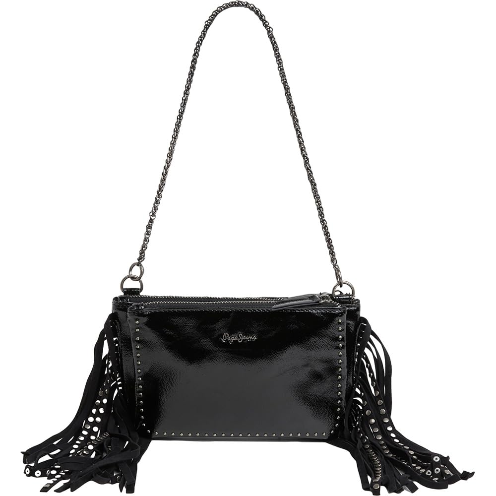 Pepe Jeans Ursula Rock, BAGBag para Mujer, Negro (Black), Talla única