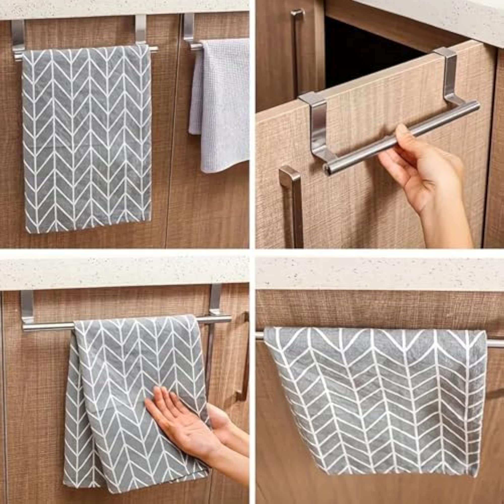 Stainless Steel Cabinet Door Towel Holder, Hanger