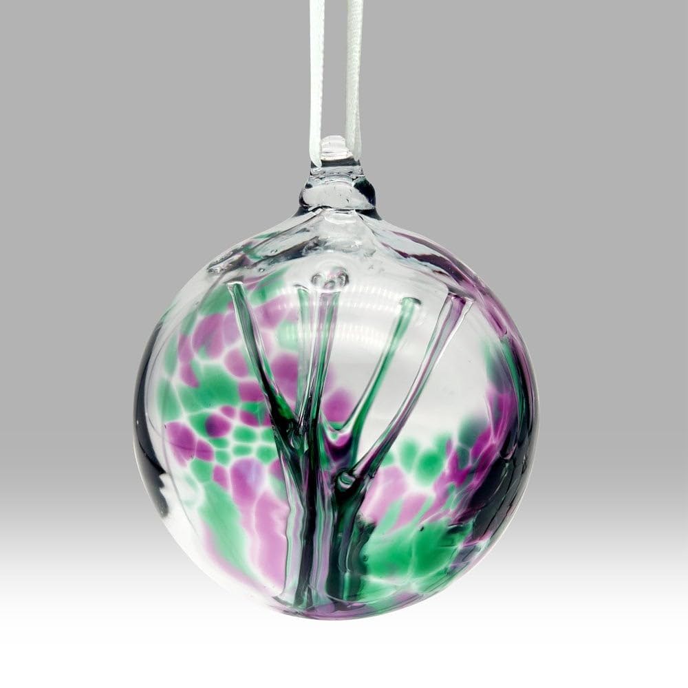 Nobile 1942 Green/Purple Sentiment Tree Of Life Hanging Ornament