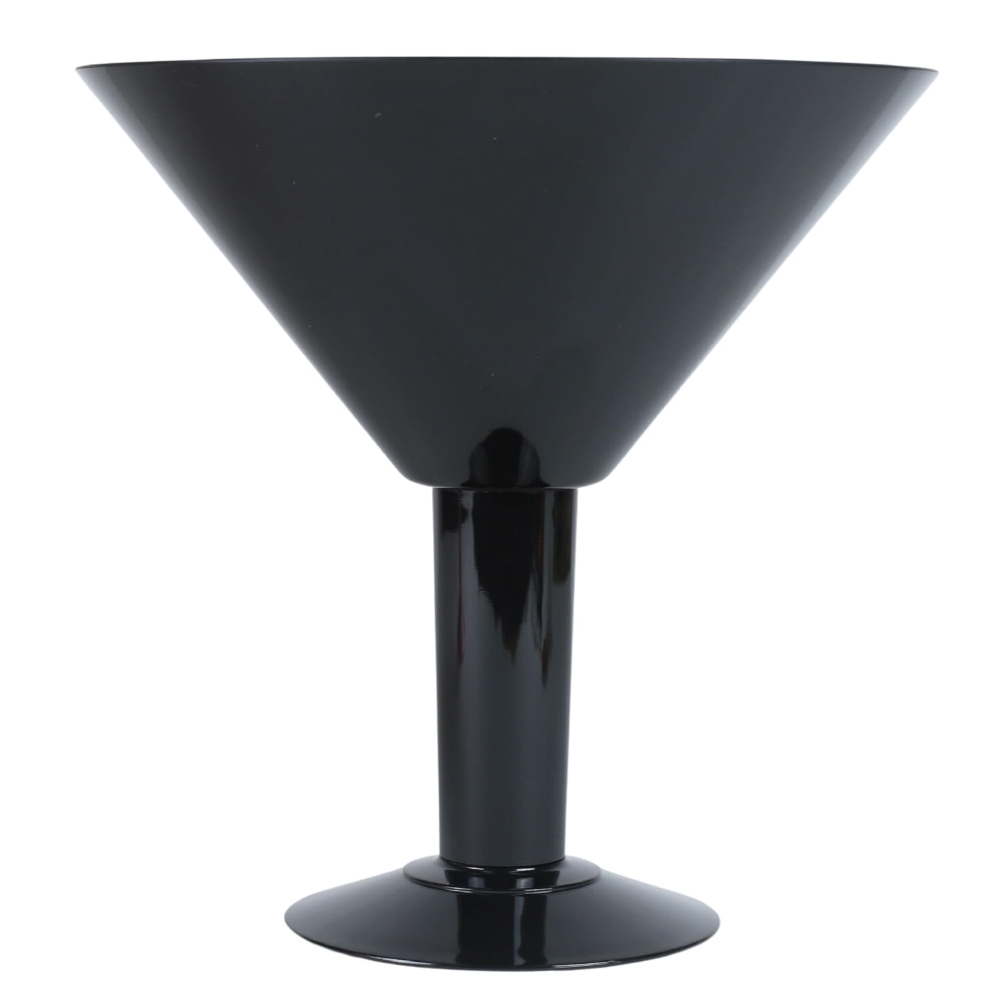 bar@drinkstuff Grande Acrylic Martini Glass 73oz / 2ltr - Oversized Plastic Cocktail Glass Ideal for Centrepieces (Black)