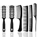 6 Stücke Haarkamm und Bürsten Set,Vent-Bürste Entwirrende Haarbürsten Schwarzes Haar Styling Kämme für Männer Frauen,zum Täglichen Frisieren der Haare