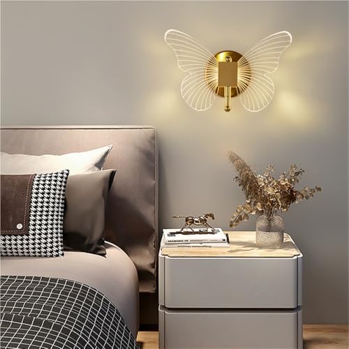 Aplique de pared mariposa LED para iluminar con calidez y elegancia tu dormitorio 5