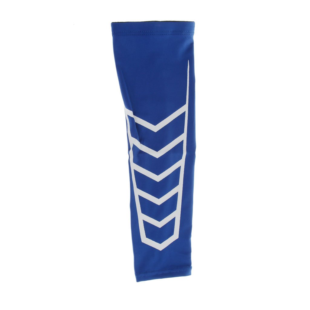 NIVAA Sports Basketball Cycling Compression Arm Support Sleeve Wrap Cover XL Blue-image-42