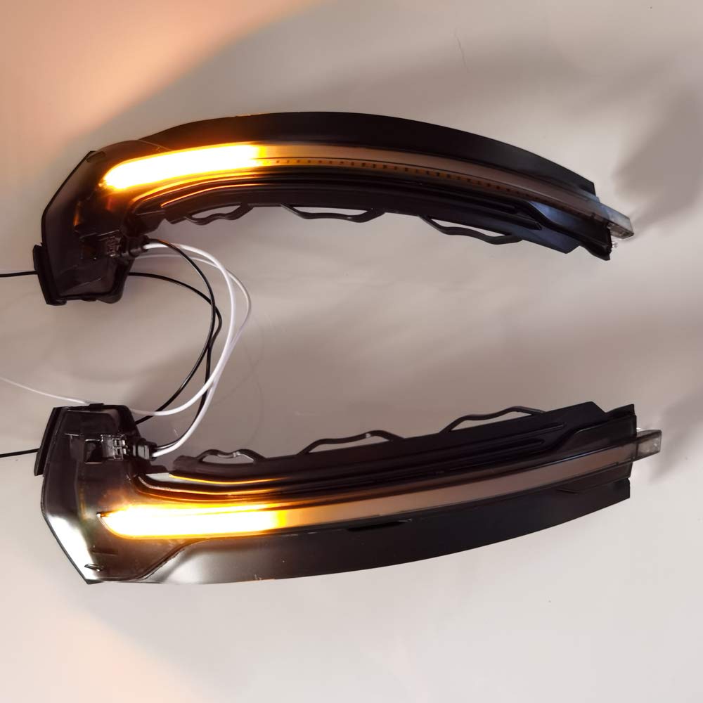 2 pezzi Indicatore LED sequenziale di direzione luce dinamica Compatibile con Audi A3 8V S3 RS3 2013 2014 2015 2016 2018 2019 2020 (Gialla)
