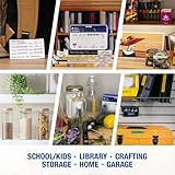 LABELWORKS Epson LW-K200PX-DBL Portable QWERTY Keyboard Label Maker for Home & Hobbies - Craft, Organize, and Personalize - Dark Blue Printer - Image 5