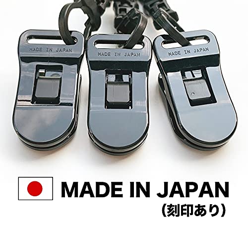 パターマット工房 メガ3連クリップ 日本製 強クリップ ゴルファー アイテム パターカバーホルダー グローブホルダー 手袋ホルダー タオルホルダー キャップホルダー マスクホルダー mega3clip 6枚目