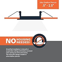 Vista 5 de HALO HLB HLB4069FS1EMWR - Luz empotrable LED de 4 pulgadas, delgada, sin lata, regulable, con temperaturas de color seleccionables