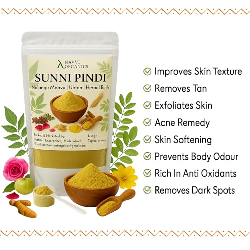 Image of Sunni Pindi Herbal Bath Powder 200g, Nalangu Maavu Ubtan