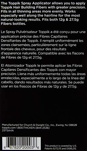 Toppik Hair Fiber Spray Applicator, Hair Fiber Applicator for Thinning Hair, Thin and Thinning Hair Care, 1 Applicator - Image 7