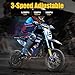 KOOZ HP112E 36V 1000W Electric Dirt Bike for Kids, 3 Speed Modes Teen Electric Motorcycle Up to 18 MPH & 15 Miles Long-Range, Dual Suspension & Disc Brake, 16