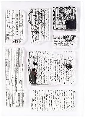 Welcome to Joyful 1pcs English Sentiment Background Clear Stamp for Card Making Decoration and Scrapbooking 11x16cm