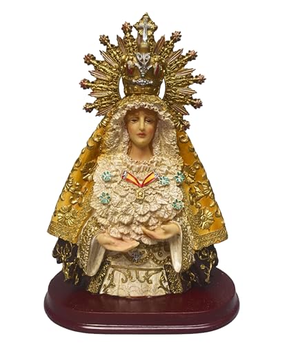 COZSERIES Virgen Esperanza Macarena Figurine Statue of the Virgin Hand Painted Resin 10" Religious Figurine Gift Religious Home Decor (10") COZSERIES Virgen Esperanza Macarena Figurine Statue of the Virgin Hand Painted Resin 10" Religious Figurine Gift Religious Home Decor (10")